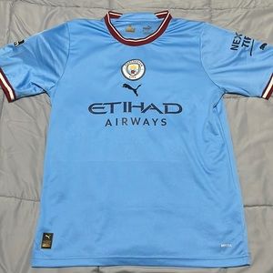 22/23 Manchester City Home Authentic Jersey #9 Erling Haaland